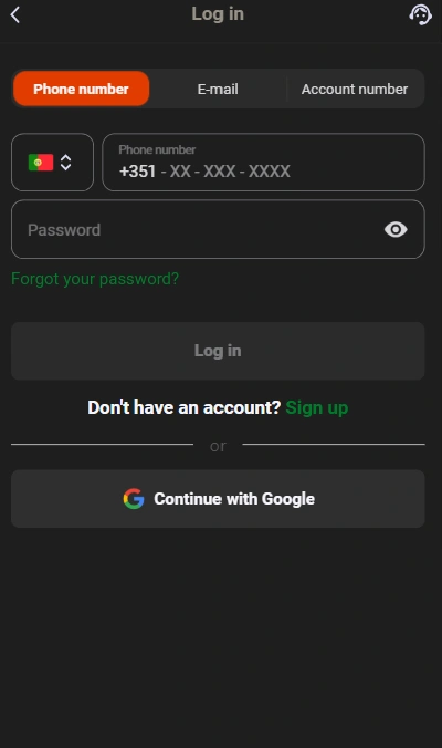 Logging in to your Ginja Casino account